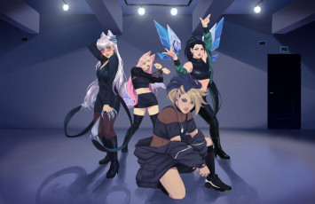 Картинка видео+игры league+of+legends akali kaisa evelynn ahri