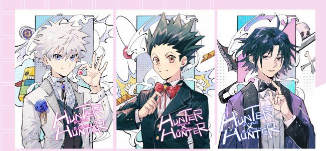 Обои картинки фото аниме, hunter x hunter, охотник, х