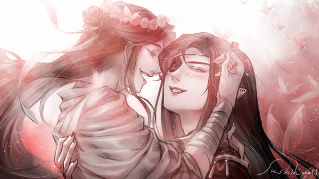 Обои картинки фото аниме, tian guan ci fu, благословение, небожителей, tian, guan, ci, fu, мосян, тунсю