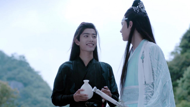 Обои картинки фото кино фильмы, the untamed, вэй, усянь, лань, ванцзы, кувшин