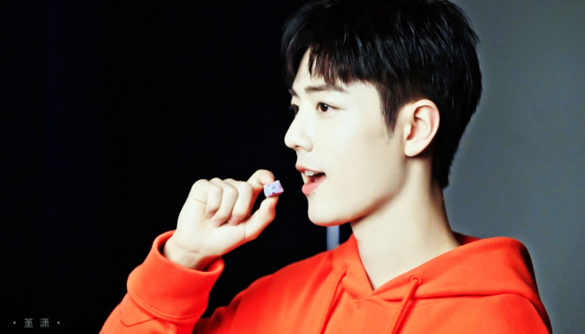 Обои картинки фото мужчины, xiao zhan, актер, лицо, толстовка