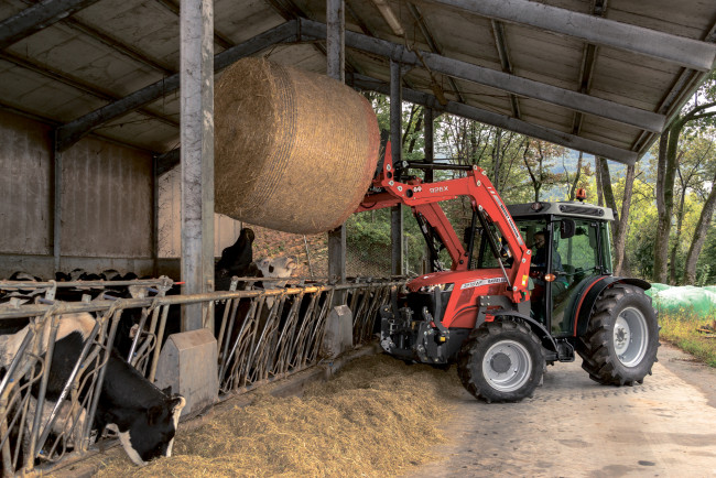 Обои картинки фото техника, фронтальные погрузчики, massey, ferguson