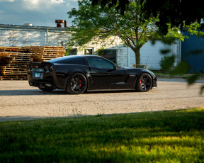 Картинка автомобили corvette z06 chevrolet black