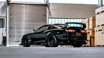 Картинка автомобили toyota машина авто фон обои тюнинг техника автомобиль картинка supra супра на рабочий стол обвес японская крутое чёрная