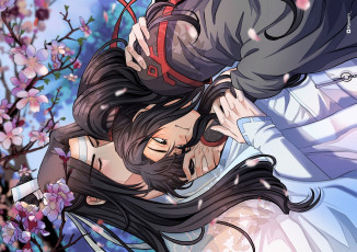 Картинка аниме mo+dao+zu+shi вэй усянь лань ванцзи цветение