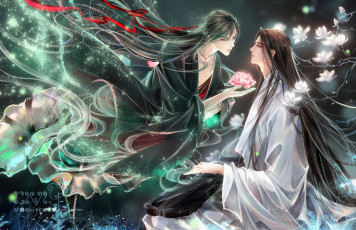 Картинка аниме mo+dao+zu+shi вэй усянь лань ванцзы лотос