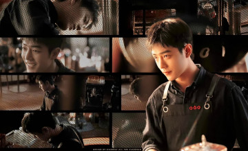 Картинка мужчины xiao+zhan актер кафе фартук