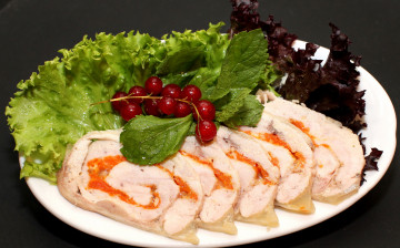 Картинка еда мясные+блюда зеленый салат буженина