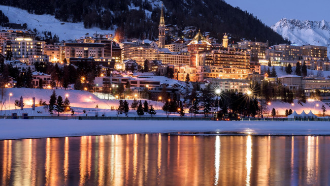 Обои картинки фото st moritz, switzerland, города, санкт-мориц , швейцария, st, moritz