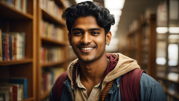 Картинка 3д+графика портрет+ portraits студент улыбка