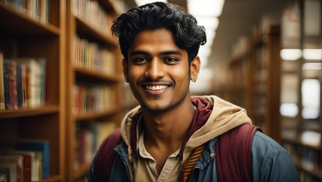 Обои картинки фото 3д графика, портрет , portraits, студент, улыбка