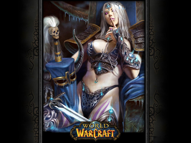 Обои картинки фото видео игры, world of warcraft, девушка, наряд, меч