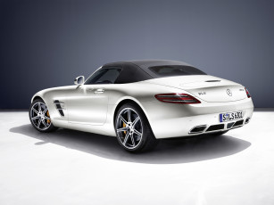 Картинка mercedes benz sls63 amg roadster автомобили