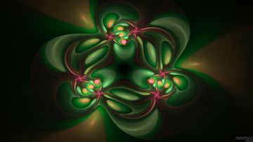 Картинка 3д графика fractal фракталы фон цвета узор