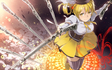 Картинка tomoe mami аниме mahou shoujo madoka magika magica