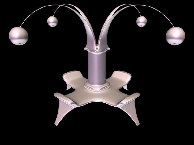 Обои картинки фото 3д, графика, другое, шары, подставка