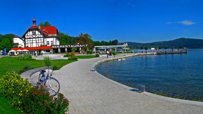 Обои картинки фото города, улицы, площади, набережные, австрия, мария, вёрт, каринтия