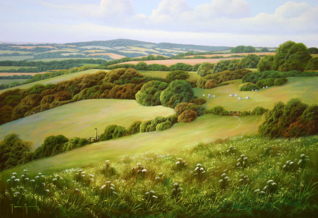 Обои картинки фото terry, grundy, рисованные, пейзаж