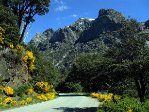 Картинка патагония природа дороги горы дорога