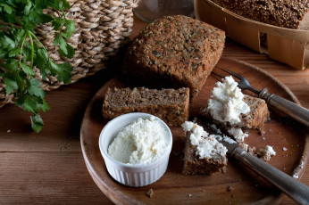 Картинка еда хлеб выпечка творог