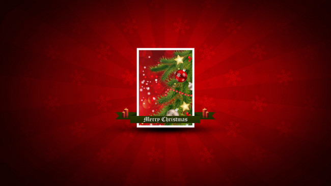 Обои картинки фото праздничные, векторная, графика, новый, год, фон, лучи, игрушки, ветки