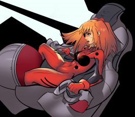 Картинка разное арты тело грудь костюм девушка anime asuka evangelion