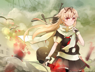 Картинка аниме kantai+collection sadoma девушка арт kancolle yuudachi kantai collection