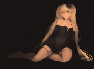 Картинка аниме unknown +другое платье девушка блондинка