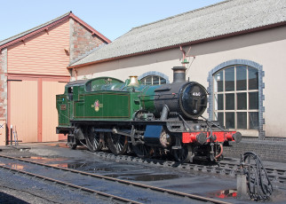 Картинка техника паровозы рельсы дорога железная паровоз