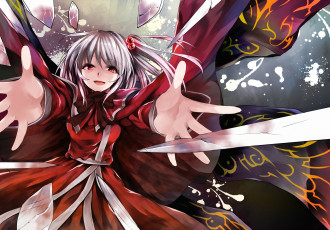 Картинка аниме touhou руки девушка shinki арт