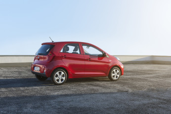 Картинка автомобили kia красный 2015г picanto 5-door ta