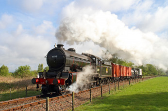 Картинка техника паровозы паровоз дорога рельсы железная