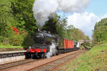 Картинка техника паровозы паровоз рельсы дорога железная