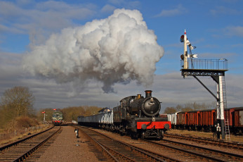 Картинка техника паровозы железная паровоз рельсы дорога