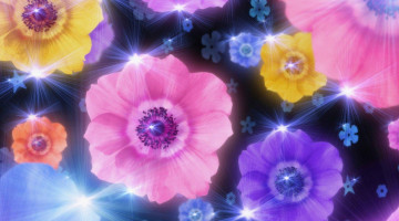 Картинка блеск разное компьютерный+дизайн гламурный цветы текстуры