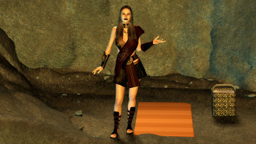 Картинка 3д+графика люди+ people взгляд девушка фон