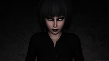 Картинка 3д+графика портрет+ portraits фон взгляд девушка