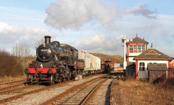 Картинка техника паровозы дорога рельсы паровоз железная