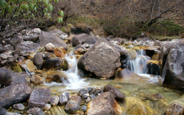 Картинка природа реки озера камни ручей