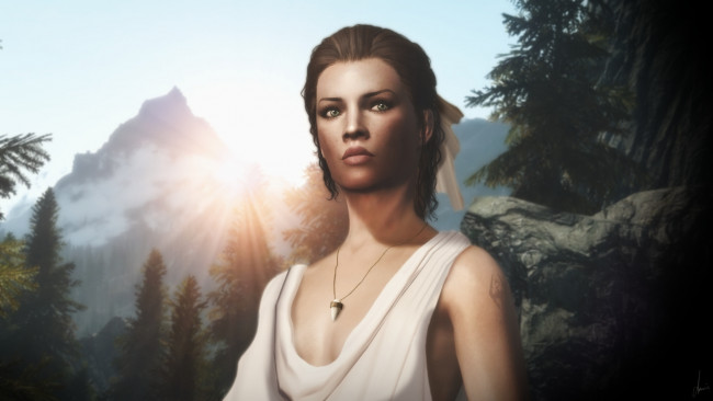 Обои картинки фото 3д графика, люди , people, фон, взгляд, девушка