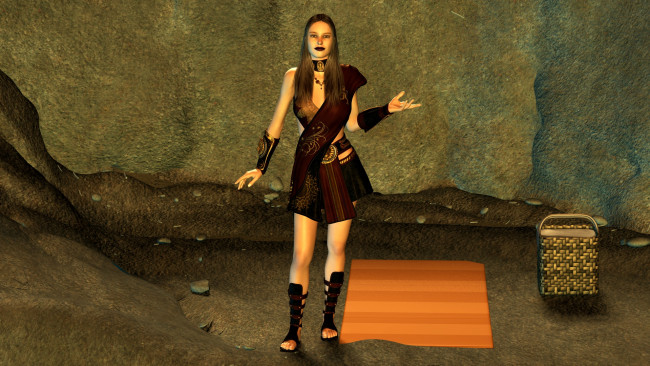 Обои картинки фото 3д графика, люди , people, взгляд, девушка, фон