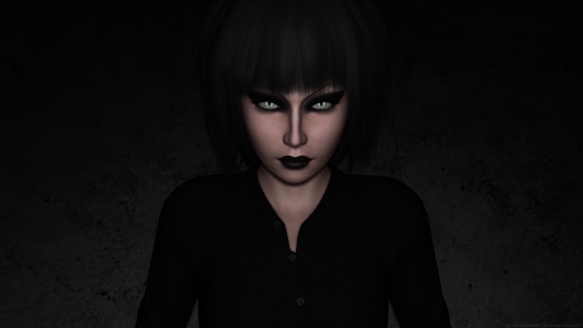 Обои картинки фото 3д графика, портрет , portraits, фон, взгляд, девушка