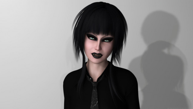 Обои картинки фото 3д графика, существа , creatures, вампир, фон, взгляд