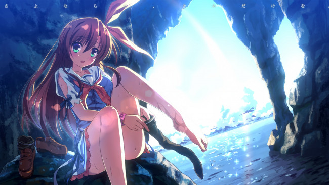 Обои картинки фото soreyori no prologue, аниме, unknown,  другое, soreyori, no, prologue, sakurai, mayura, вода, девушка, tagme, artist