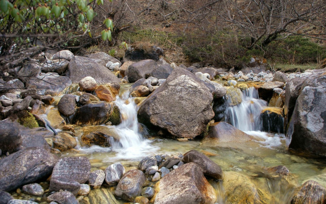 Обои картинки фото природа, реки, озера, камни, ручей