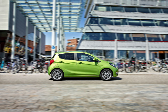 Обои картинки фото автомобили, opel, зеленый, 2015г, karl