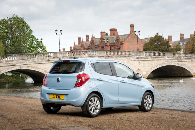 Обои картинки фото автомобили, vauxhall, 2015г, серый, viva