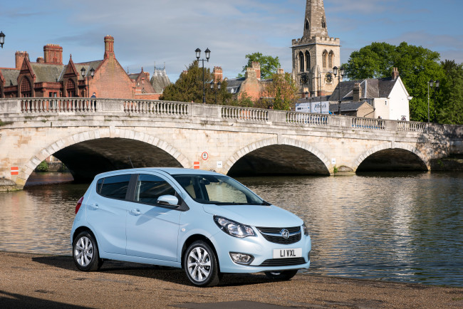 Обои картинки фото автомобили, vauxhall, серый, 2015г, viva