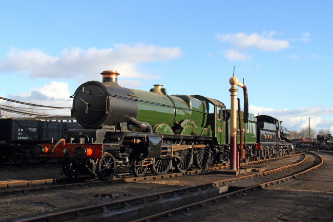 Обои картинки фото техника, паровозы, дорога, рельсы, паровоз, железная