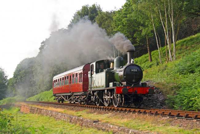 Обои картинки фото техника, паровозы, дорога, рельсы, паровоз, железная